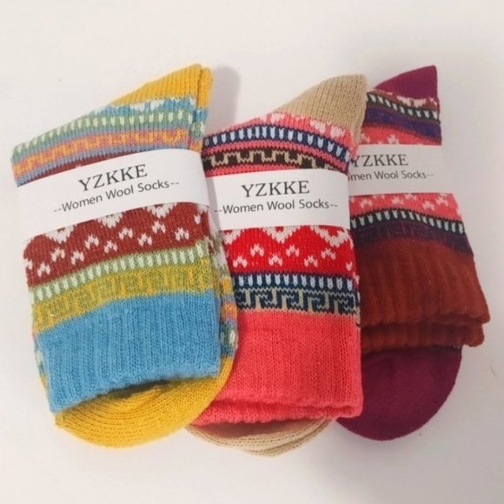 3 pairs ladies of wool socks